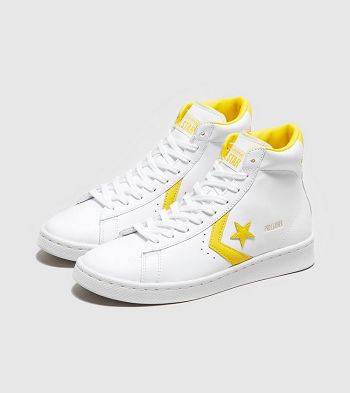 Botasky Converse Pro Leather Mid Pro Leather Mid - Damske Topanky Biele | SFH-084725